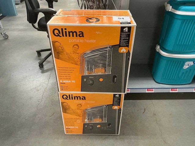 Qlima r4024 tc petrolkachel (2x) - afbeelding 1 van  2