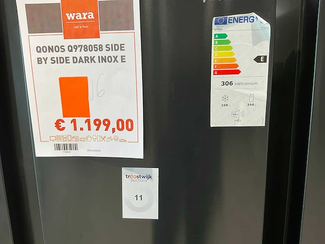Qonos 978058 side-by-side koelkast - afbeelding 4 van  8