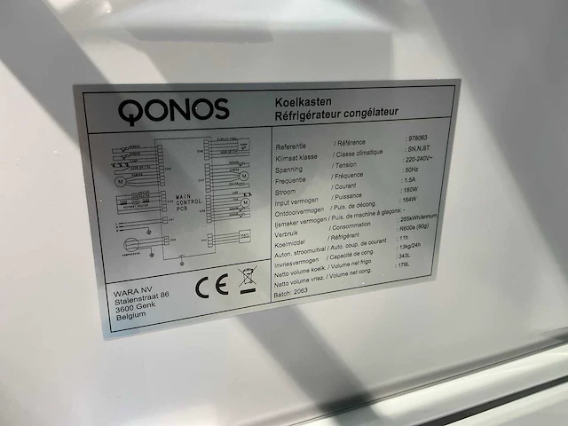 Qonos 978063 combi-koelkast - afbeelding 9 van  12