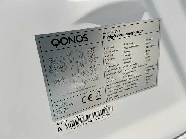 Qonos 978064 combi-koelkast - afbeelding 8 van  8