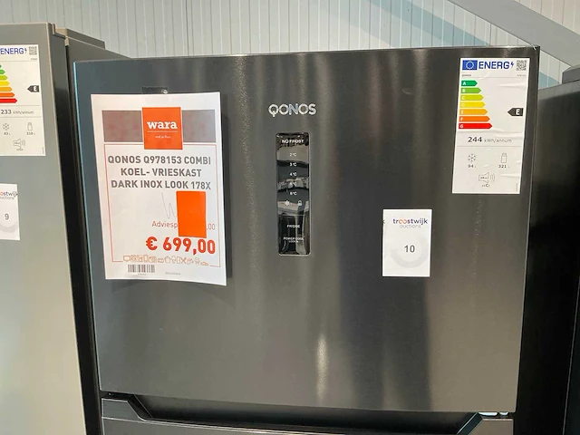 Qonos 978153 combi-koelkast - afbeelding 4 van  9