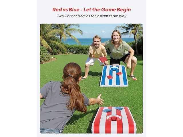 Qpau opblaasbare cornhole board set - afbeelding 2 van  4