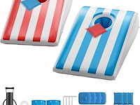 Qpau opblaasbare cornhole board set