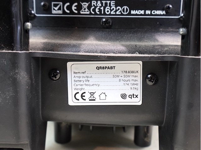 Qtx speaker/versterker - afbeelding 3 van  5
