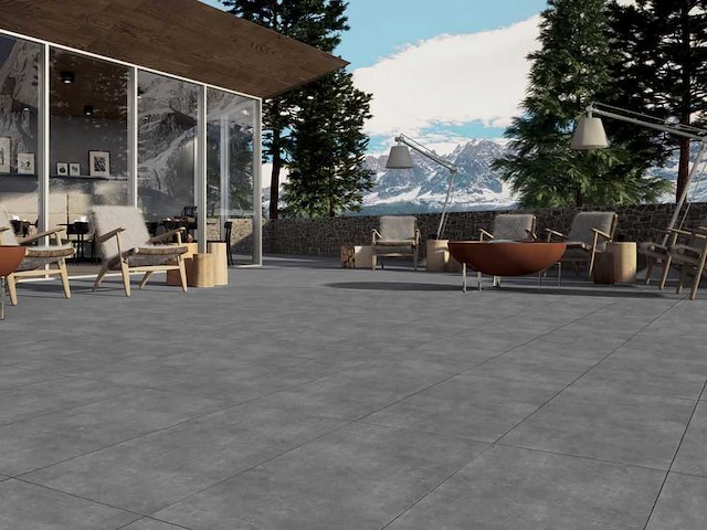 Qua granite ark antraciet mat vloertegel 100x100 cm 132 m² - afbeelding 2 van  4