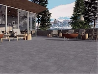 Qua granite ark antraciet mat vloertegel 60x120 cm 50,4 m² - afbeelding 4 van  6