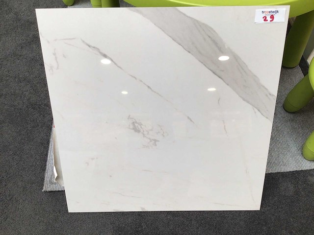 Qua granite calacatta gepolijst 60x60 cm tegel 92,16 m² - afbeelding 2 van  9