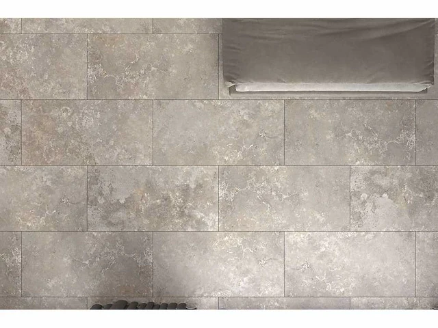 Qua granite gris travertino mat vloertegel 100x100 cm 60 m² - afbeelding 2 van  5
