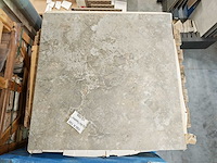 Qua granite gris travertino mat vloertegel 100x100 cm 9 m² - afbeelding 3 van  5