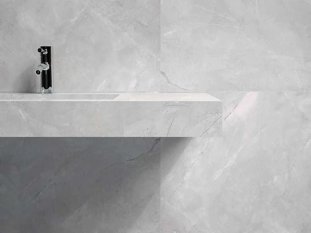 Qua granite pulpis grijs gepolijst vloertegel 100x100 cm 60 m² - afbeelding 3 van  14