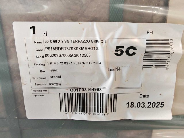 Qua granite terrazzo grigio outdoor tegel 60x60x2 cm 23,04 m² - afbeelding 7 van  8