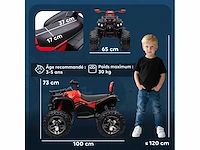 Quad buggy electric child 12 v 8 km/u maximaal elektrische auto - afbeelding 3 van  4