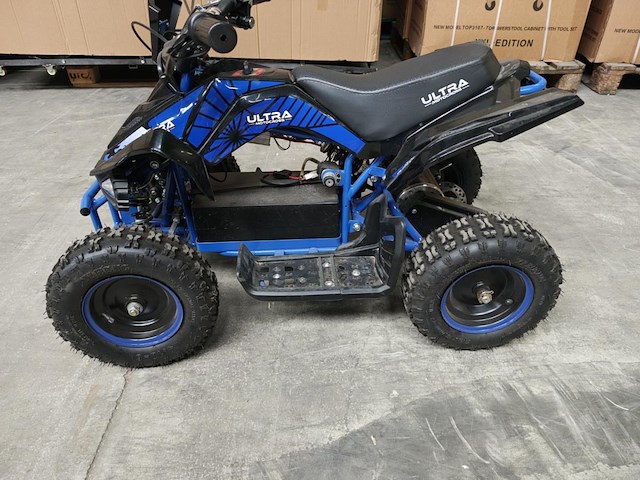 Quad elektrisch 800 watt blauw - afbeelding 5 van  12