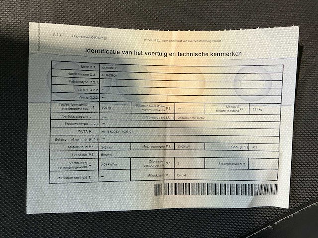 Quadro quadro4 vierwieler motorfiets - afbeelding 10 van  18