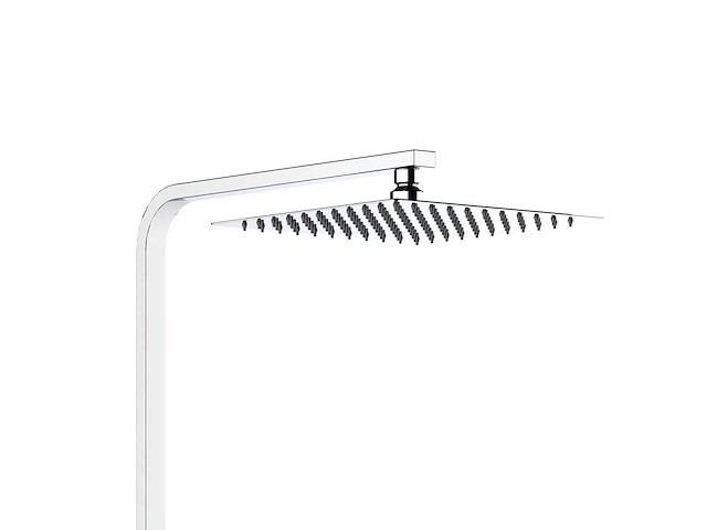 Quadro regendoucheset - thermostatisch - opbouw - belgaqua - chroom - afbeelding 1 van  3