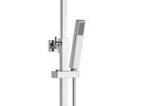 Quadro regendoucheset - thermostatisch - opbouw - belgaqua - chroom - afbeelding 2 van  2