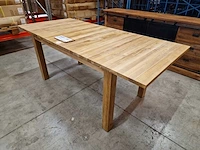 Quality teak interieurtafel uitschuiftafel 150-200 x 100cm massief - afbeelding 1 van  10