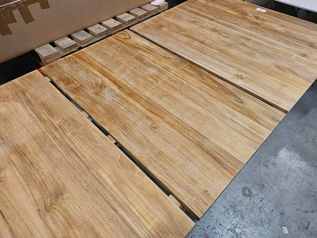 Quality teak interieurtafel uitschuiftafel 150-200 x 100cm massief - afbeelding 5 van  10