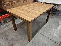 Quality teak interieurtafel uitschuiftafel 150-200 x 100cm massief - afbeelding 8 van  10