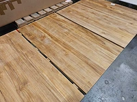 Quality teak interieurtafel uitschuiftafel 150-200 x 100cm massief - afbeelding 6 van  10