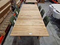 Quality teak interieurtafel uitschuiftafel 200-250 x 100cm massief - afbeelding 5 van  11