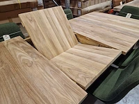 Quality teak interieurtafel uitschuiftafel 200-250 x 100cm massief - afbeelding 8 van  11