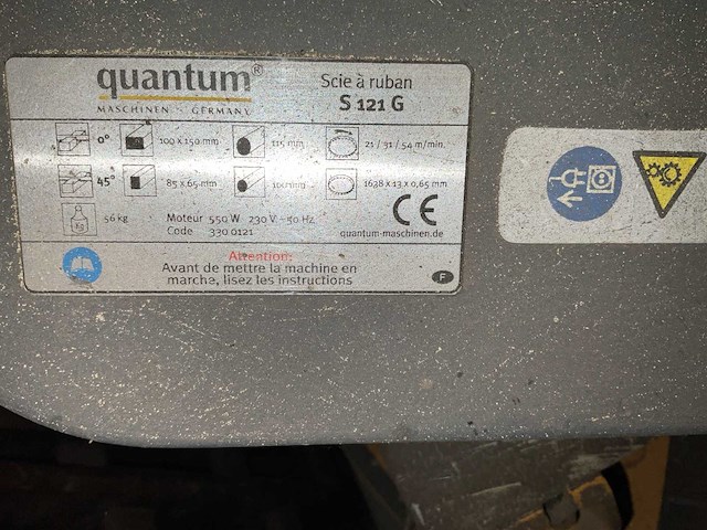 Quantum s121g lintzaagmachine - afbeelding 8 van  8