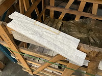 Quard white natuursteen muurstrips - afbeelding 1 van  3