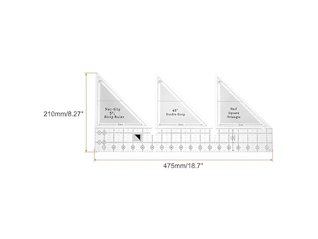 Quarkzman liniaal voor naaien - afbeelding 2 van  2