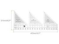 Quarkzman liniaal voor naaien - afbeelding 2 van  2