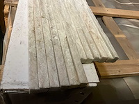 Quartz wit interloc partij mozaïek muurstrips - afbeelding 3 van  5