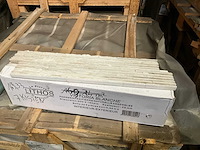 Quartz wit interloc partij mozaïek muurstrips - afbeelding 2 van  5