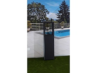 Qube - zwarte pellet terrasverwarmer (1x) - afbeelding 1 van  2