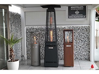 Qube - zwarte pellet terrasverwarmer (1x) - afbeelding 2 van  2