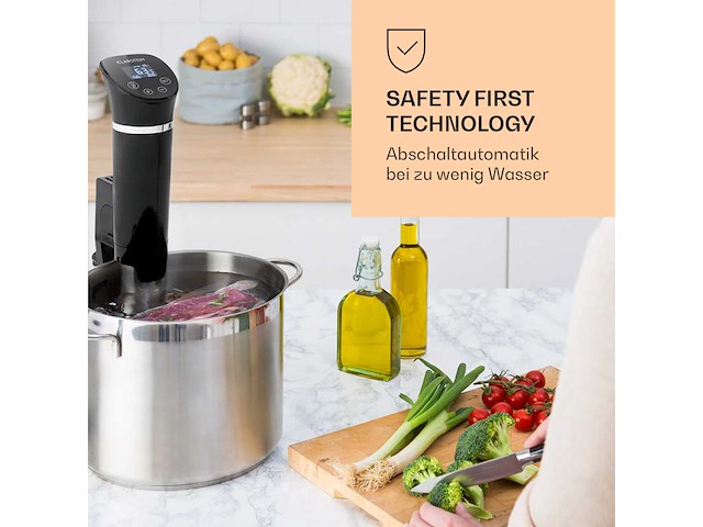 Quickstick flex 1300w sous vide fornuis zwart - afbeelding 4 van  4