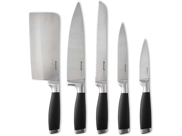 Qulinart - 8-delige keukenset - 1 acryl messenhouder, 5 roestvrijstalen messen 3cr14 - afbeelding 7 van  7