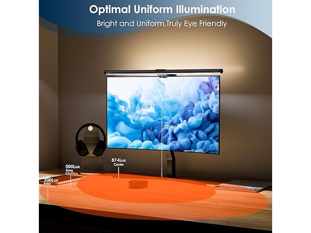 Quntis computer monitor lamp - afbeelding 4 van  5