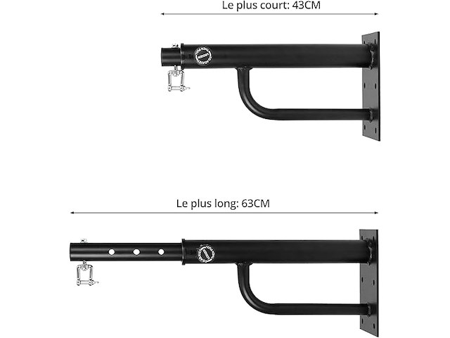 Qwork® massief stalen bokszakbeugel - afbeelding 3 van  5