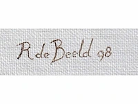 R. de beeld - meisje in rode bikini - olie op canvasboard - afbeelding 5 van  8