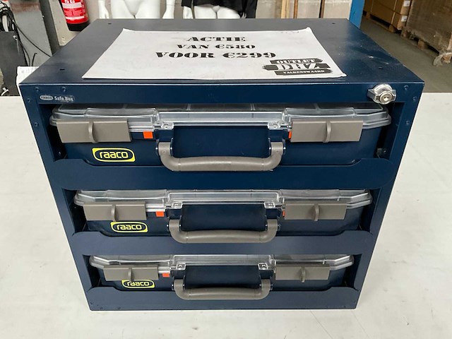 Raaco opbergkastje met sleutel - afbeelding 1 van  8