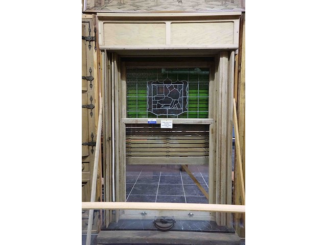 Raam met rolluik <windels> en brandglas, zonder marmeren tablet - afbeelding 3 van  6