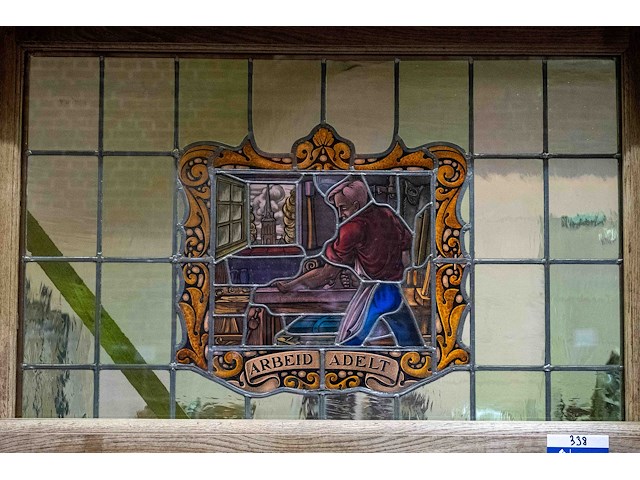 Raam met rolluik <windels> en brandglas, zonder marmeren tablet - afbeelding 5 van  6