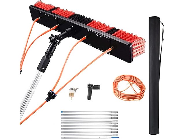 Raamreiniger met telescoopsteel - afbeelding 1 van  8