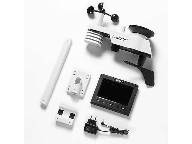 Raddy wf-100c lite 13-in-1 draadloos weerstation - afbeelding 2 van  6