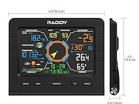 Raddy wf-100c lite 13-in-1 draadloos weerstation - afbeelding 4 van  6
