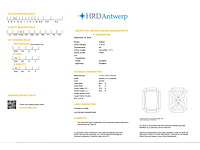 Radiant diamant 3.74ct – f/vvs2 – hrd - afbeelding 4 van  4