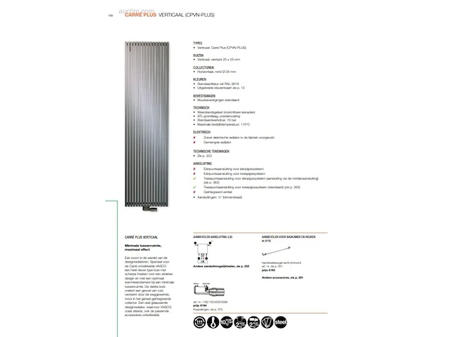 Radiator vasco carre plus cpvn 0355x1800 9016 - afbeelding 4 van  4