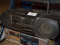 Radio , cassettespeler en receiver sanyo - afbeelding 2 van  6