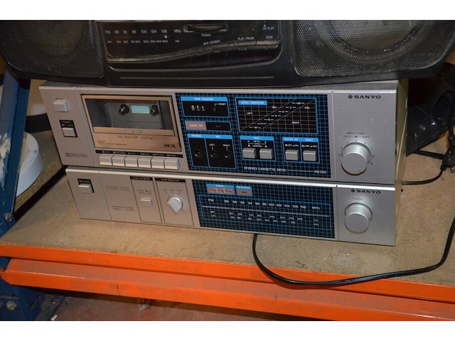 Radio , cassettespeler en receiver sanyo - afbeelding 3 van  6