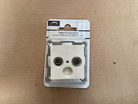 Radio/tv/contactdoos, creme (38x) - afbeelding 1 van  5